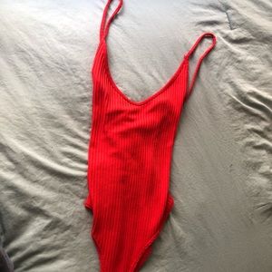 Forever 21 red body suit
